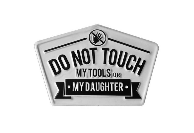 Clayre & Eef Wandbild, Familie, Cooles Grosses Retro Eisenschild Modell DO NOT TOUCH.. Material Clayre & Eef Wandbild, Familie, Cooles Grosses Retro Eisenschild Modell DO NOT TOUCH.. Material von Clayre & Eef