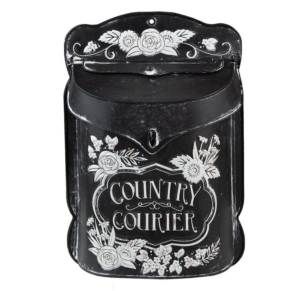 Clayre & Eef Wandbriefkasten Nostalgischer Briekasten schwarz-weiß 26x10x35 cm, Nostalgischer Briekasten schwarz-weiß 26x10x35 cm Clayre & Eef Wandbriefkasten Nostalgischer Briekasten schwarz-weiß 26x10x35 cm, Nostalgischer Briekasten schwarz-weiß 26x10x35 cm von Clayre & Eef