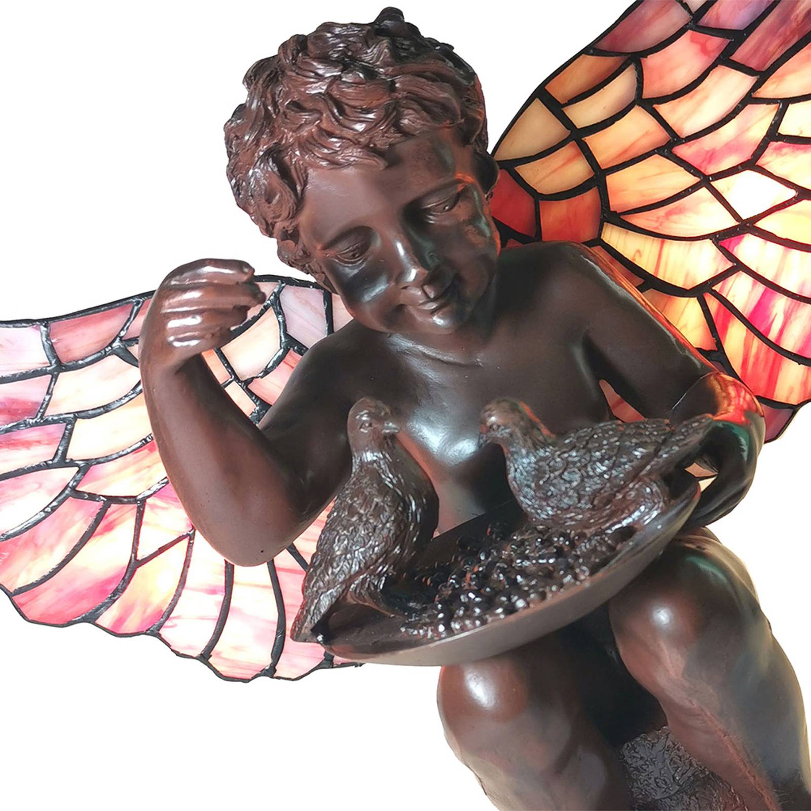 Tischlampe 5LL-6049 Engel im Tiffany-Stil von Clayre&Eef