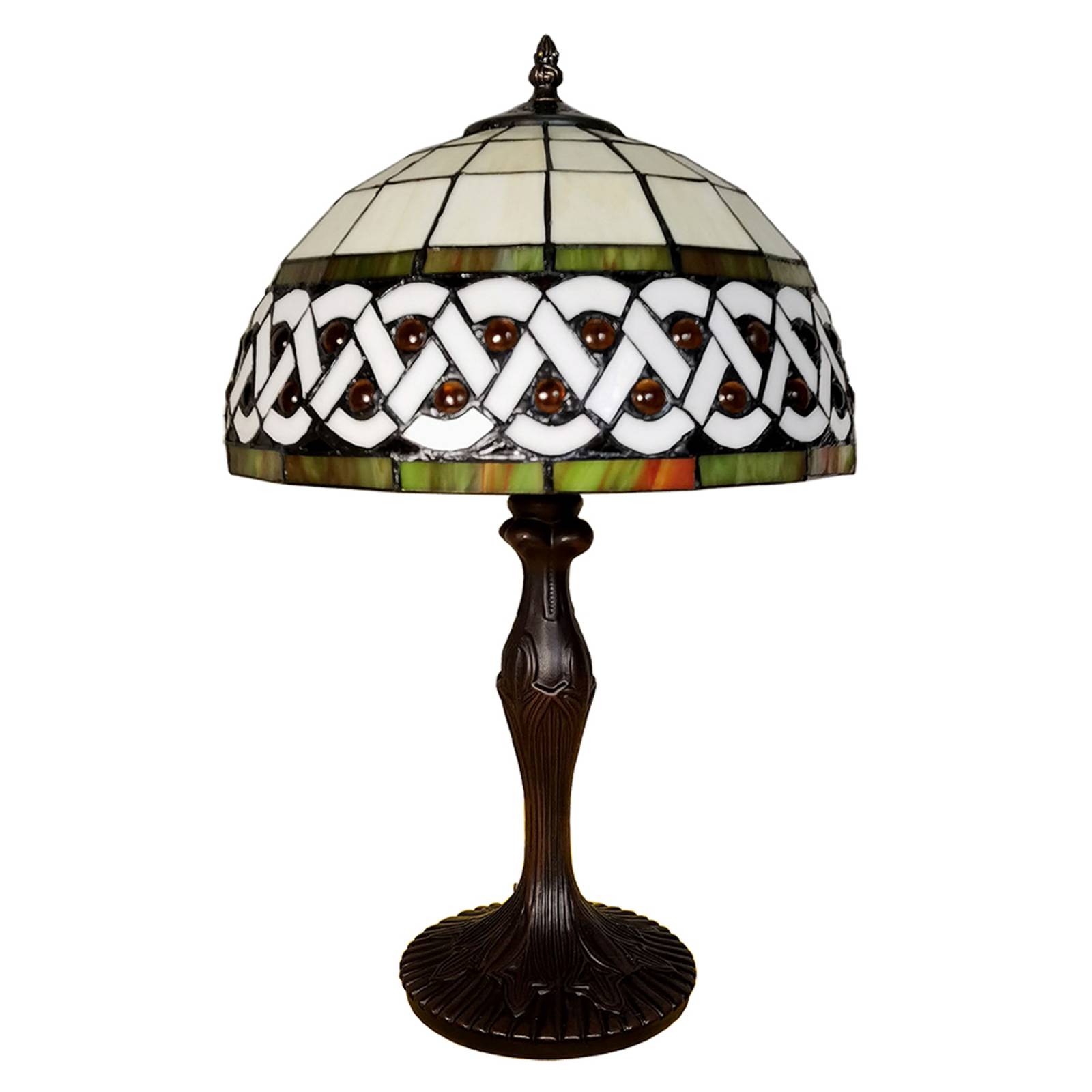 Tischlampe 5LL-6153; Ø 31cm Tiffany-Stil von Clayre&Eef