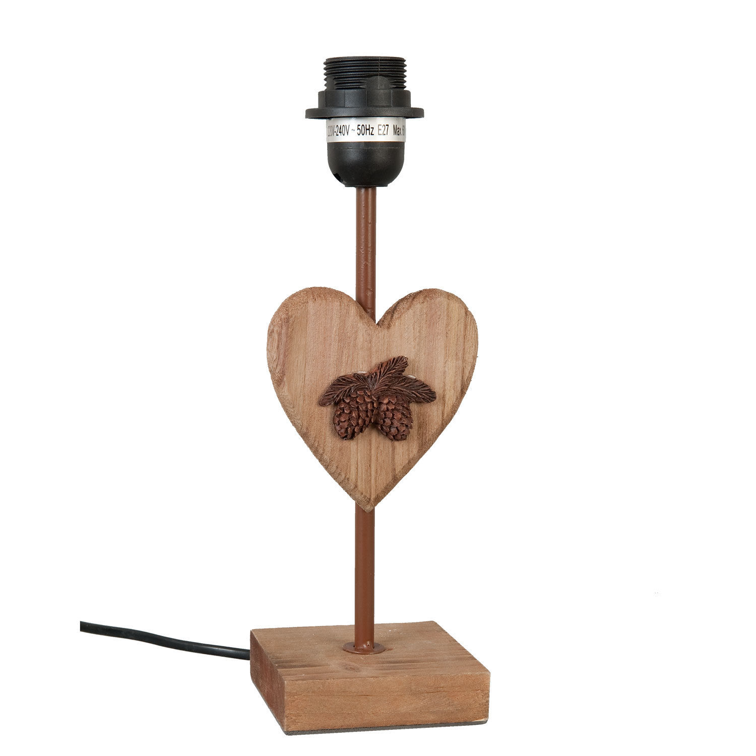 Tischlampe Clayre & Eef Herz Holz von Clayre & Eef