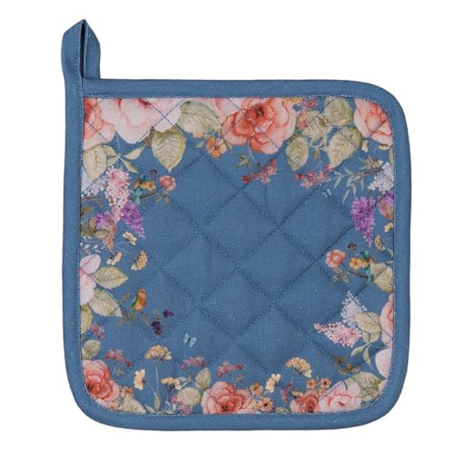 Topflappen Flowers Blue 20x20cm Baumwolle Blumen blau Topflappen Flowers Blue 20x20cm Baumwolle Blumen blau von Clayre & Eef