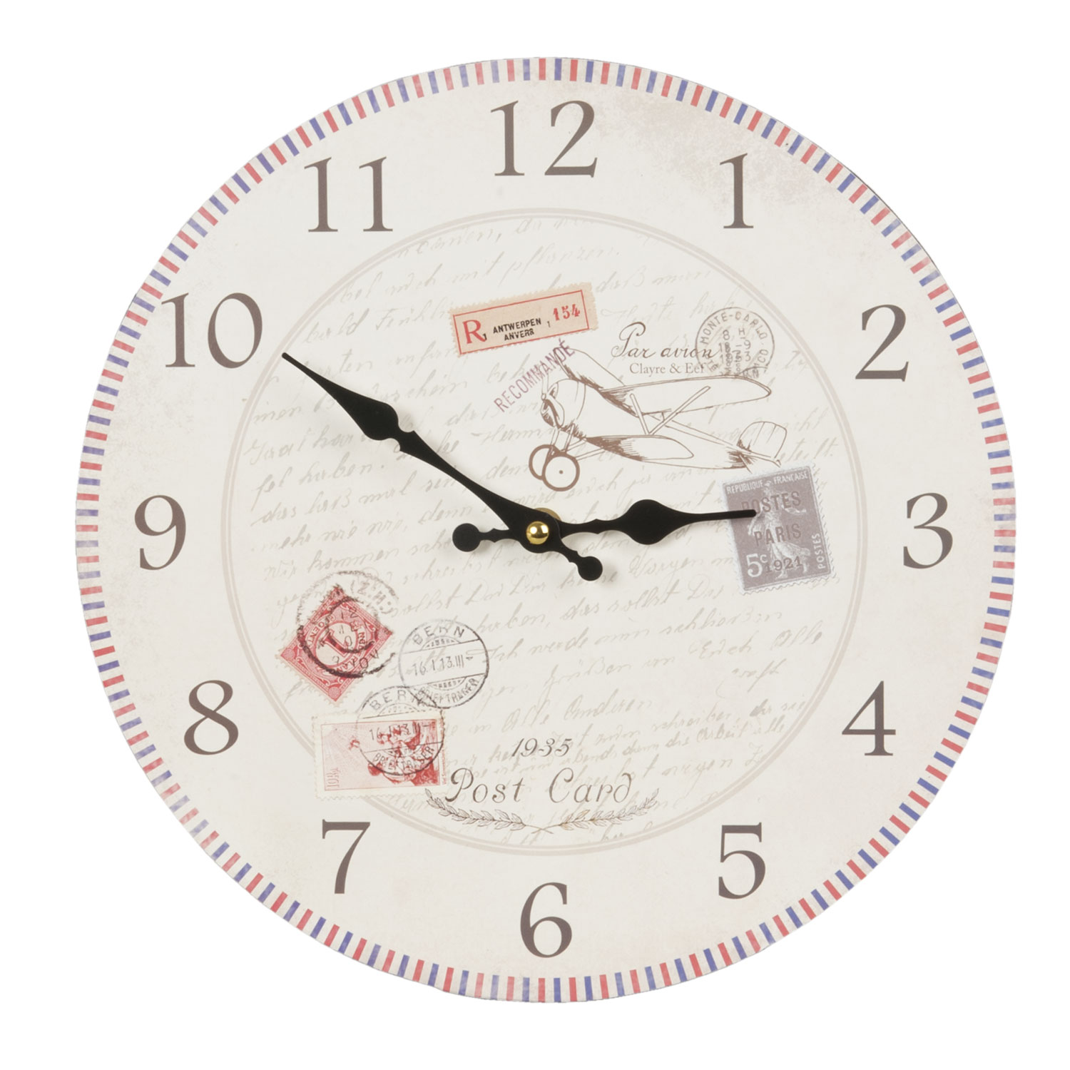 Wanduhr Briefmarke Clayre & Eef von Clayre & Eef