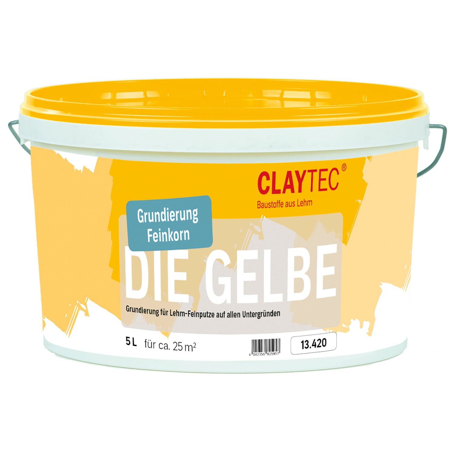 Claytec Grundierung für Lehmfeinputze Die Gelbe fein  5 l von Claytec