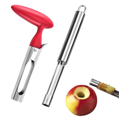 2 Stück Apfelentkerner Set, Apfelausstecher für Äpfel Birnen, Apfelkernausstecher Durchmesser 1.4/2.5cm Mehrere Größen, Geeignet für Viele Früchte 2 Stück Apfelentkerner Set, Apfelausstecher für Äpfel Birnen, Apfelkernausstecher Durchmesser 1.4/2.5cm Mehrere Größen, Geeignet für Viele Früchte von ClcIosis