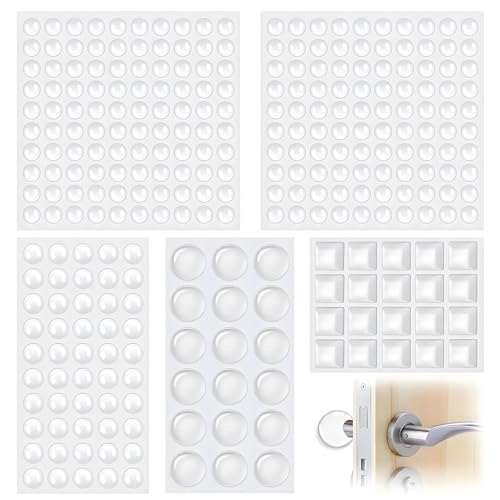 288 Stück Gummipuffer Selbstklebend Türpuffer, Gummifüße Selbstklebend Gumminoppen Vier Größen für Glasplatten Schranktüren Möbel Elastikpuffer Anschlagpuffer Transparent von ClcIosis