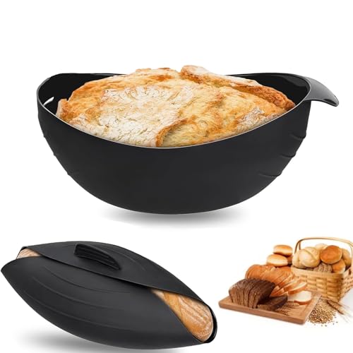 ClcIosis 1 Stück 3 In 1 Brotbackform Silikon Kastenform 30cm Silikon Brotbackform Oval Bis 230°C Zum Backen, Mischen von ClcIosis