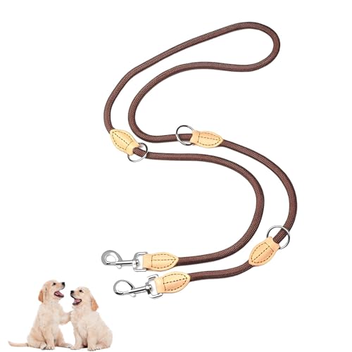 Hunde Leine, Dog Leash, Hundeleine Große Hundes, Hundeleine Geflochten Multifunktionsleine für kleine und große Hunde Verstellbare Schleppleine Leicht und Robust Dog Lead 2.1 Meter lang x 10 mm von ClcIosis