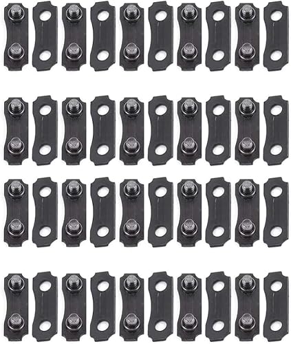 20 Sets Schwarz 3/8 Zoll Kettenglied-Reparatur Voreingestellte Riemen Kettensägen-Kettenverbindungsglieder Reparatursatz Sägekette 3/8 LP Link Reparatur Voreingestellte Kettensägenteile und Zubehör von Cldaisy