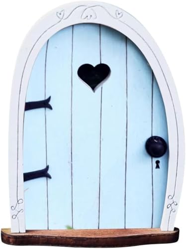 Cldaisy Baby Blue Streak Mini Fairy Garden Door for Tree, 3D Miniature Fairy Door for Fairytale Tiny House Doors, Bonsai Terrarium Micro Landscape Decoration Accessories Garden Miniatures Cldaisy Baby Blue Streak Mini Fairy Garden Door for Tree, 3D Miniature Fairy Door for Fairytale Tiny House Doors, Bonsai Terrarium Micro Landscape Decoration Accessories Garden Miniatures von Cldaisy