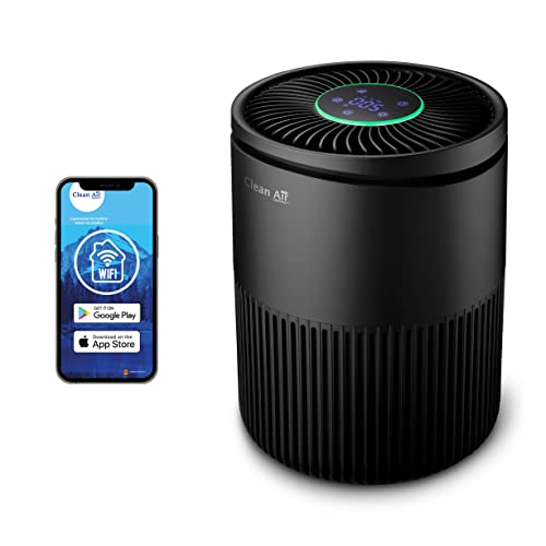 Clean Air Optima CA-503T Compact Smart - Intelligenter HEPA UV-LED Ionisator Luftreiniger - Leiser Ventilator: <10dB(A) im Schlafmodus - Geeignet für Räume bis: 30m² / 75m³ von Clean Air Optima