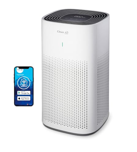 Clean Air Optima CA-507 Smart - Intelligenter HEPA Ionisator Luftreiniger - Leiser Ventilator: <10dB(A) im Schlafmodus - 350m³ teilchenfreie Luft - Geeignet für Räume bis: 70m² / 175m³ von Clean Air Optima