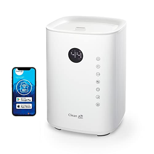 Clean Air Optima CA-604 Smart Top Filling - Luftbefeuchter mit Ionisator und Aromatherapie - Befeuchtungsleistung max. 400 ml/h - Wassertankinhalt 3,8 Liter - Geeignet für Räume bis 55m²/140 m³ (W) von Clean Air Optima