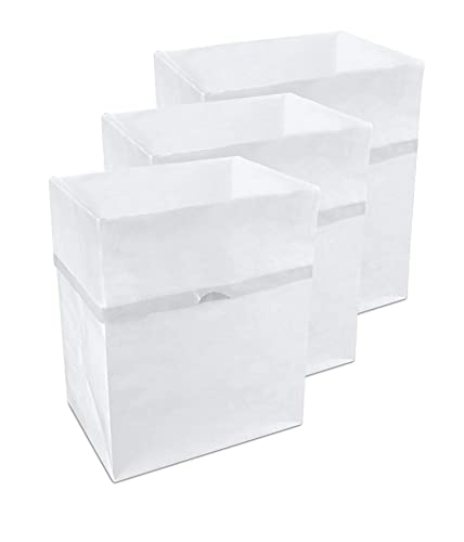 Clean Cubes Einweg-Mülleimer und Recyclingbehälter, 3 Stück, Weiß von Clean Cubes