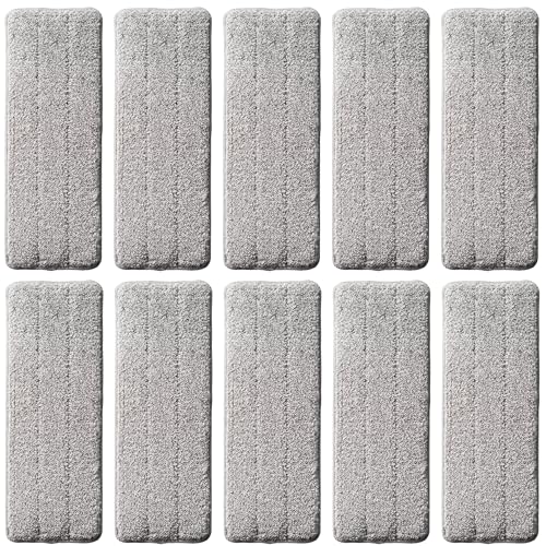 CleanAid Formosa 2 Bodenwischer 10 Ersatzbezüge - Wischmopp Set mit Eimer, Flachwischer, Extra Langer 155 cm Edelstahl Stiel, Mikrofaser Wischbezüge - (10 x Ersatzbezug) von CleanAid