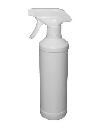 24 Stück PE Rundflasche 500 ml mit Trigger - Sprühkopf Sprüher Zerstäuber Rundflasche Leerflasche Plastikflasche Kunststoffflasche Flasche Flaschen Flaschenpaket Paket Teile Sprühkopf Sprühvorrichtung von CleanPrince