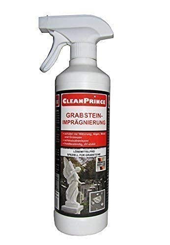 CleanPrince 500 ml Grabstein – Imprägnierung | Grabsteinimprägnierung Siegel Schutz Marmor Granit Natursteine von CleanPrince