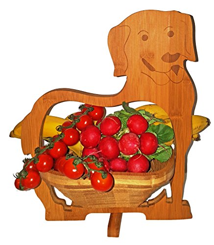 CleanPrince Faltkorb > HUNDE < Hund Klappkorb 30x30 cm Holzkorb Korb Schale Obstkorb Dekoschale Obstschale Holz faltbar Gemüseschale Untersetzer Osterkorb Osternest Obstkorb von CleanPrince