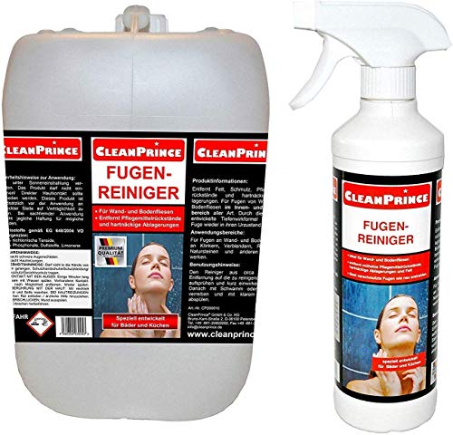 CleanPrince Fugenreiniger 2,5 Liter Ablagerungen Fugen - Reiniger Fliesenfugen Dusche Sanitär von CleanPrince