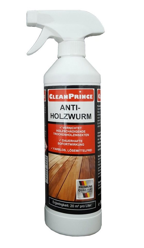 CleanPrince Holzwurm-Ex Anti Holzwurm Spray Holzwurm-Ex Holzfliegen von CleanPrince