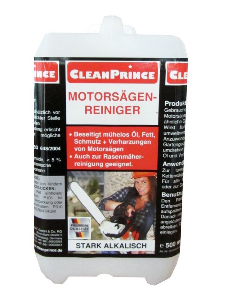 CleanPrince Motorsägenreiniger Kettensägen Rasenmäher Kettensägenreiniger (gebrauchsfertiger Spezialreiniger) von CleanPrince