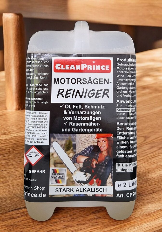 CleanPrince Motorsägenreiniger Kettensägen Rasenmäher Kettensägenreiniger (gebrauchsfertiger Spezialreiniger) von CleanPrince