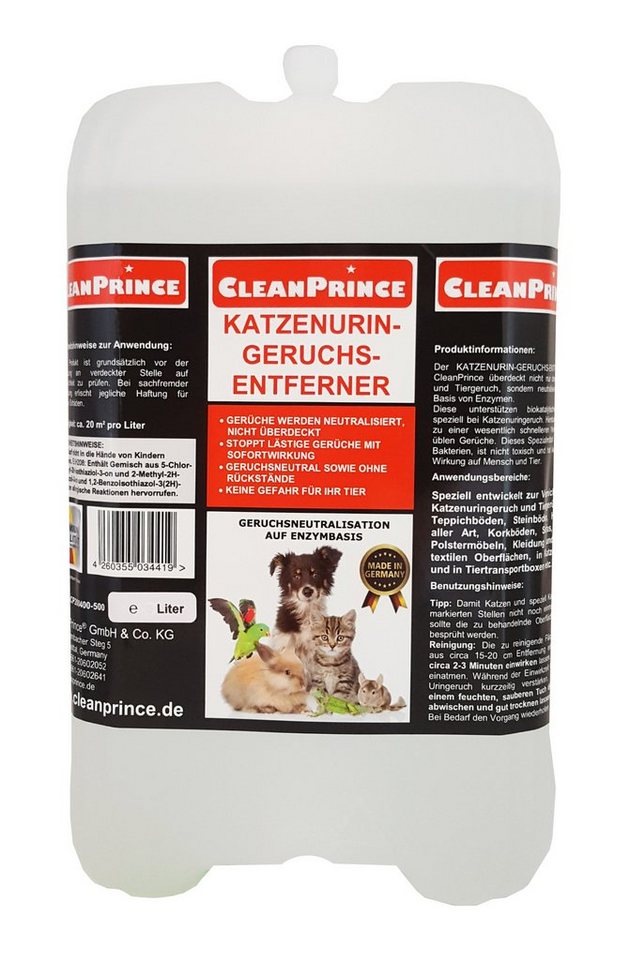 CleanPrince Raumduft Katzenurin-Geruchsentferner auf Enzymbasis von CleanPrince