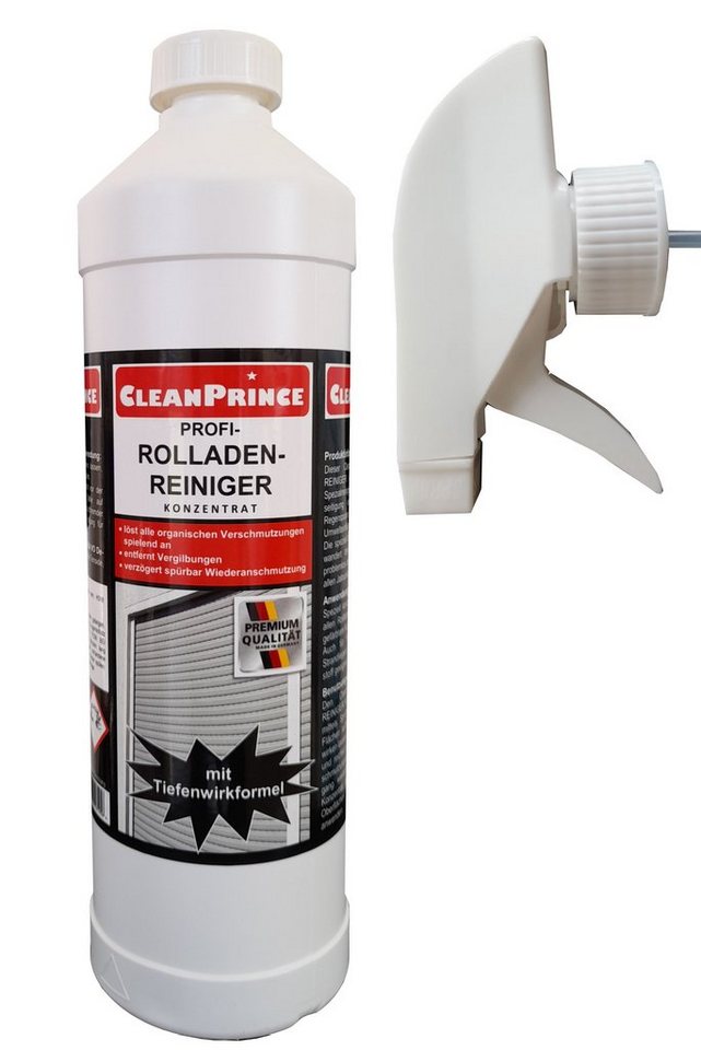 CleanPrince Rolladenreiniger Konzentrat Reinigungskonzentrat (auch für Lamellen, Fensterrahmen, Gartenmöbel) von CleanPrince
