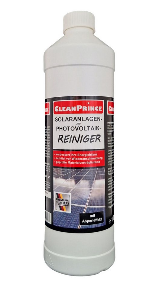 CleanPrince Solaranlagen - Reiniger Photovoltaikanlagen Reinigungsmittel Spezialwaschmittel (materialschonende Reinigung) von CleanPrince