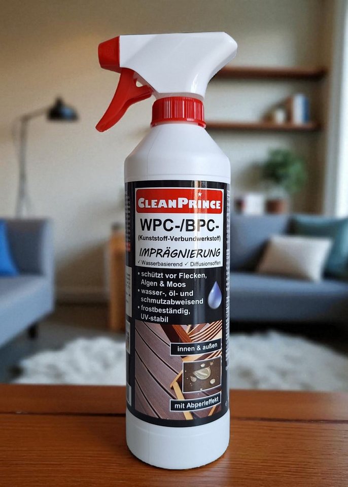 CleanPrince WPC - Imprägnierung BPC transparent Imprägnierspray, Kunststoff-Verbundwerkstoff CleanPrince WPC - Imprägnierung BPC transparent Imprägnierspray, Kunststoff-Verbundwerkstoff von CleanPrince