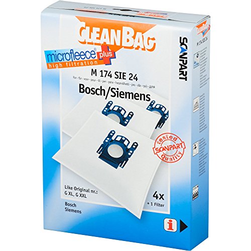 CleanBag M 174 SIE 24 Staubbeutel, Kunststoff, Weiss/opulenter Garten von Cleanbag