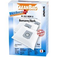 CleanBag Staubsaugerbeutel M102BOM6 für Bomann B43 / Bork CleanBag Staubsaugerbeutel M102BOM6 für Bomann B43 / Bork von Cleanbag