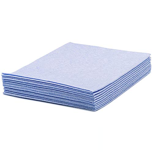 CleaningBox® MicroNet Mikrofaser Wischtücher Putztücher Reinigungstücher Lappen für Reinigung + Hygiene I 10er Packung I blau 40x30 cm von Cleaning Box