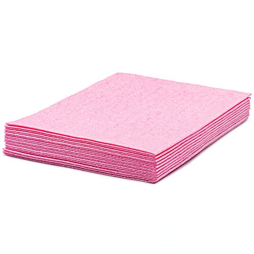 CleaningBox® MicroNet Mikrofaser Wischtücher Putztücher Reinigungstücher Lappen für Reinigung + Hygiene I 10er Packung I rot 40x30 cm von Cleaning Box