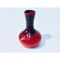 Wgp Vase Burkart Handmade Small Red Ceramic Germany/Vintage Decor Wgp Vase Burkart Handmade Small Red Ceramic Germany/Vintage Decor von CleaningOutOurChaos