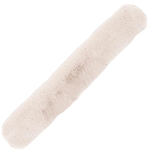 Zugluftstopper mit Kunstfellbezug Türbodendichtung Türdichtung Fensterdichtung Türwindstopper Windstopper (Creme, 1 Stück) von Cleanlevel EST 2016