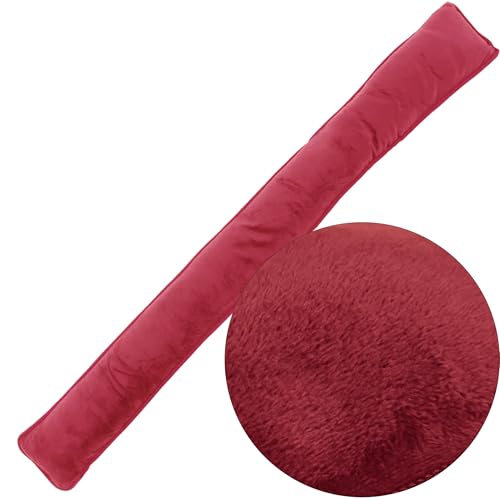 Zugluftstopper mit Microfaserbezug Türbodendichtung Türdichtung Fensterdichtung Türwindstopper Windstopper (Bordeaux, 1er) von Cleanlevel EST 2016
