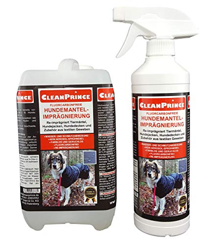 CleanPrince Imprägnierung Spray für Hundemantel 2,5 Liter | flüssig von CleanPrince