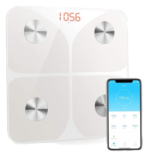 Cleanwise Kabellos Digitale Nass Körperfettwaage Personenwaage Digital von Cleanwise