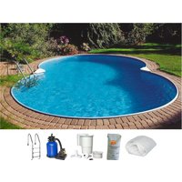 Clear Pool Achtformpool "TULUM", (Komplett-Set, 6 tlg.), für den Volleinbau von Clear Pool