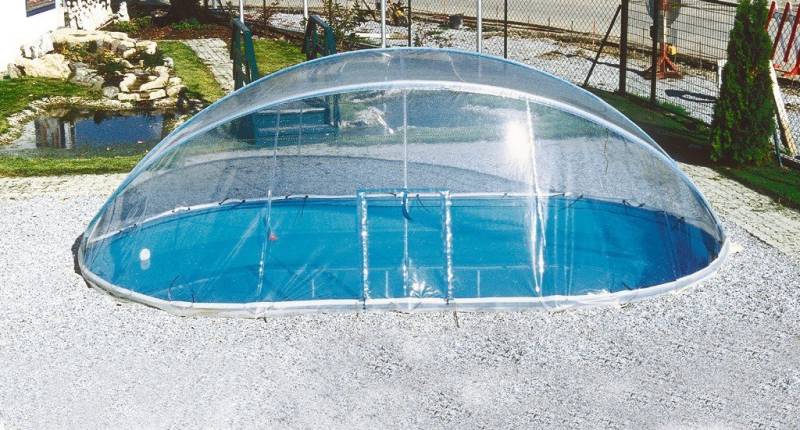 Clear Pool Poolverdeck Cabrio Dome, BxL: 360x737 cm von Clear Pool