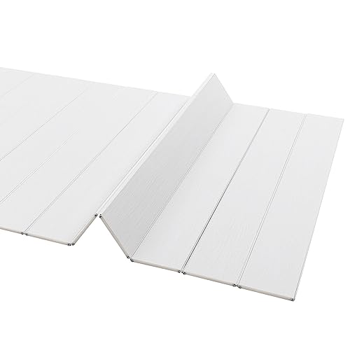 75x170cm Modern Badewanne Abdeckung Badezimmer Badewanne Brett Tablett Faltbar, zum alle Standard-Badewannen anwendbar Gebogene rechteckige Badewannen, Weiß von ClearFragrans