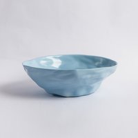 Blaue Keramik Servierschale| Salatschüssel| Snackschale| Obstschale| Geschirr| Küchendeko| Einweihungsparty Geschenk | Für Frau von Cleimade