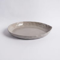 Graue Keramik Teller| Seitenplatte| Große Platte| Pasta Geschirr| Küche Dekor| Housewarminggeschenk| Geschenk Für Frau von Cleimade