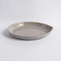 Graue Keramik Teller| Seitenplatte| Große Platte| Pasta Geschirr| Küche Dekor| Housewarminggeschenk| Geschenk Für Frau von Phuogxdecor