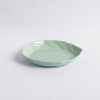 Grüne Keramik Dessert Teller| Seitenplatte| Kleine Platte| Salatplatte| Geschirr| Küche Dekor| Housewarminggeschenk| Geschenk Für Frau von Cleimade