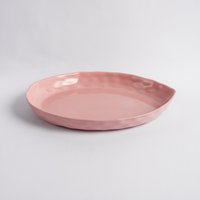 Rosa Keramik Teller| Seitenplatte| Große Platte| Pasta Geschirr| Küche Dekor| Housewarminggeschenk| Geschenk Für Frau von Cleimade