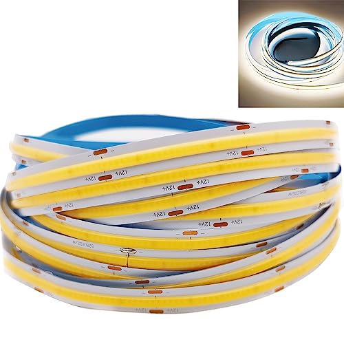 COB CCT/RGB/RGBW/RGBCCT LED-Lichtleiste LEDs/m Hochdichte flexible FOB COB RA90 lineare dimmbare LED-Leuchten DC12V/24V (Natürlich weiß (4000K), DC 12V) von Cleiscry