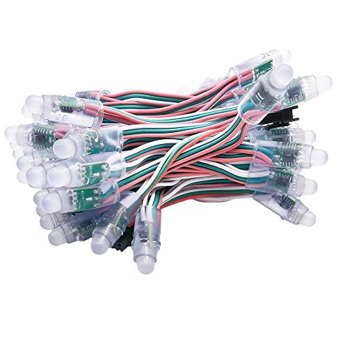Cleiscry WS2811 Vollfarb-LED-Pixel-Lichtmodul, DC 5 V, IP68, wasserdicht, RGB-Farbe, 2811 1903, IC, digitales LED-Licht, 50 Stück von Cleiscry
