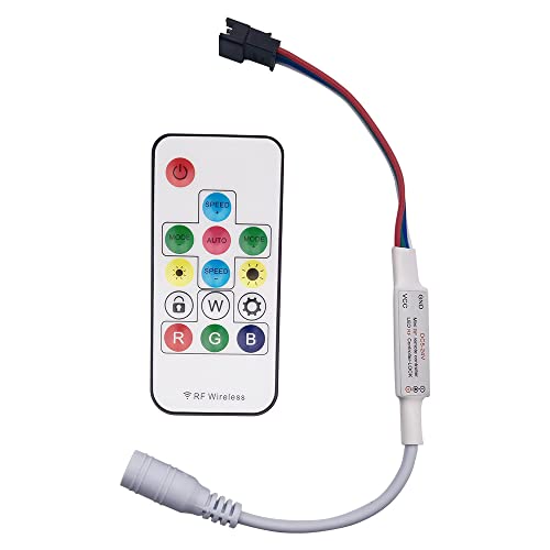 DC RF 14 Tasten LED Pixel Strip Light Controller für WS2813 WS2815 LED Streifen Licht mit Fernbedienung DC5-24V DC RF 14 Tasten LED Pixel Strip Light Controller für WS2813 WS2815 LED Streifen Licht mit Fernbedienung DC5-24V von Cleiscry